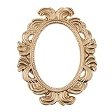 Color: Oro P Prettyia Vintage Marco de Foto Estilo Barroco Ovalado Objeto para Decoración Artístico en Pared Colga en Puerta