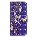 Produktbild Für Samsung Galaxy A20e Hülle PU Lederhülle Brieftasche Folie Handyhülle Gemalt Muster Tasche Kartenhalter Magnetschnalle Ständer Stoßfest Kratzfest Stoßstange Schutzhülle Schmetterling