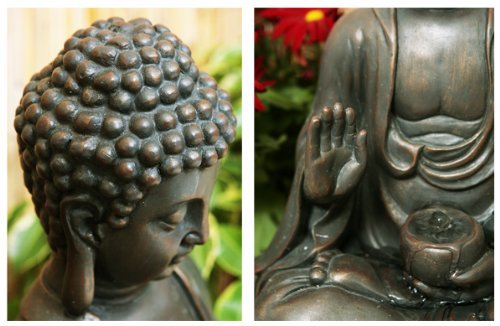 Solarbetriebener Buddha-Brunnen „Ariya“ - 3
