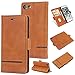 Produktbild iPhone 7 plus/iPhone 8 plus (5.5 Zoll) Handyhülle [Premium Leder] [Standfunktion] [Kartenfach] [Magnetverschluss] PU Schlanke Leder Brieftasche für Apple iPhone 7 plus/iPhone 8 plus (5.5 Zoll)) (1)