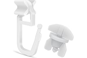 YJSDDNTY Deslizador en X para rieles de Cortina (Juego Completo, 100 Ganchos de Cortina, Incluye 6 topes), Deslizadores de Cortina estándar de 6 mm