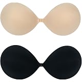 Soutien-gorge Push-up Adhésif Silicone Sans Bretelles – Dos Nu, Tailles A à D, Tour De Poitrine 65 à 85 – Neuf Avec étiquettes, Couleur Beige Ou Noir