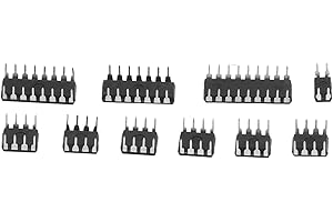 Spacnana 85-częściowy zestaw IC, 10 specyfikacji dla układów scalonych układów scalonych NE555, LM324, LM393, UA741, ULN2803, LM358, LM386, NE5532, ULN2003, PC817