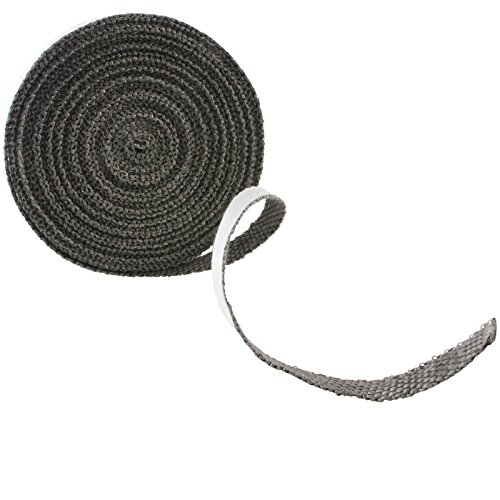 Jago Ofendichtband in verschiedenen Längen, Breiten und Stärken selbstklebend, Abdichtung für Ofenfenster und Ofenrohr bis ca. 550 °C beständig - 5