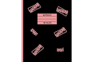Composition Notebook: Blackpink Inspired Notebook 110 pages 7.5 x 9.25"