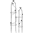 VERDOBA Obelisk Rankhilfe Metall 2erSet Rankenhilfe für Pflanzen