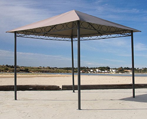 Preisvergleich Produktbild Grasekamp Stil Pavillon 3x3m, taupe