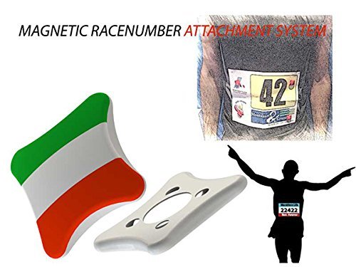 bibup 3.0 5 - De pares de imanes - De sdie Start magnéticos Números Fijación, ITALIAN FLAG