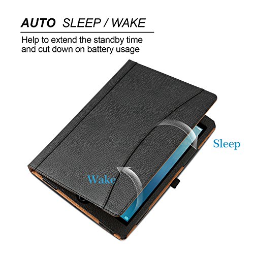 SPARIN Neu Apple ipad pro10.5 Hülle,Ultra Slim Leder Tasche Hülle Etui Schutzhülle Für ipad pro10.5 Case Cover Holder(Schwarz, Ultra Dünn) - 4