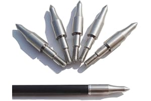 SHARROW 12 Pezzi Punta di Freccia di Tiro con L'Arco Punte da Tiro Punti di Campo Broadheads 100/125/150 Grains per Frecce di Carbonio