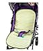 Summer Carts Mats Stroller Flax Mats Liner for Stroller,Green-Single Ho