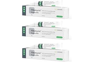 cp-pharma Vitamycin Augensalbe | 3er Pack | 3 x 5g | Augensalbe für Tiere | Kann unterstützend zur Augenpflege beitragen | Kann dabei helfen den Tränenfilm zu verbessern