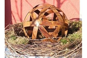 Edelrost Boules de Bande de Tôle Métallique, Patine de Rostikal Größe 3