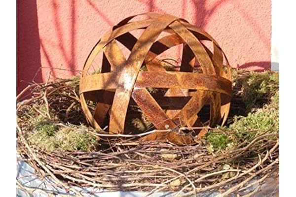 Rostikal Edelrost Boules de Bande de Tôle Métallique, Patine de Größe 3