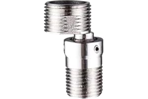 LZYWOD Adaptador de ángulo ajustable para grifo de ducha, acero 304, patas de ángulo ajustables Adap, conector curvado, codo de ducha