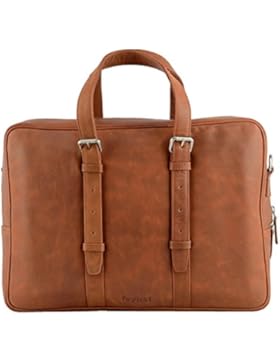 Echt Leder Messenger Bag Aktentasche Schultertasche Umhängetasche DIN-A4 Laptoptasche 15,6 Henkeltasche