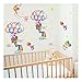 Produktbild QTZJYLW Ballons Happy Baby Elefant Tier Muster Kinder Wandaufkleber DIY Wandaufkleber Für Kinderzimmer Kinderzimmer Wohnkultur (40 × 55 cm)