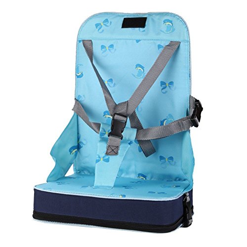 Portable Baby Toddler Infant Dining Chair Booster Seat Harness Blue