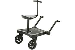 BABY-DIREKT ABC Design Universal Kiddy Board - Kiddie Ride On 2 inkl. Sitz | beslastbar bis 20 kg | Universell für fast alle gängigen Kinderwagen & Buggy geeignet