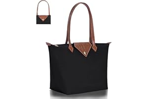 BOJLY Borse Tote da Donna Borsa a Tracolla Elegante da Donna in Nylon Impermeabile Borsa con Manico Superiore Borsa da Viaggio Pieghevole da Spiaggia per Lavoro, Shopping, Grande