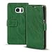 Produktbild Samsung Galaxy S7 - PU Leder Bookstyle Wallet Hülle im Klapptaschen Design Galaxy S7 Schutzhülle Tasche Farbe: Grün