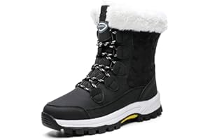 AONEGOLD Mujer Botas de Nieve Impermeable Zapatos Caliente Antideslizante Botas de Nieve Senderismo Trekking