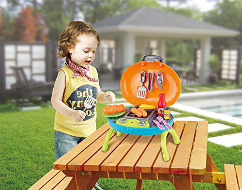Vinsani 15 PC Light & Sound Blue Children Kids Indoor Outdoor Summer Garden BBQ Barbecue Pretend Portable Play Set reviews Vinsani 15 PC Light & Sound Blue Children Kids Indoor Outdoor Summer Garden BBQ Barbecue Pretend Portable Play Set