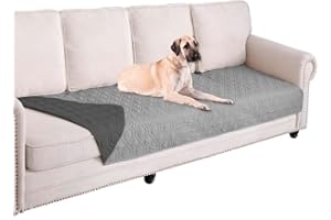 GYURO 100% wasserdichte Hundedecke-Beidseitig verfügbar und weich Hundematte für großeund kleine Hunde,Schutz für Sofa & Bett& Auto - in der Waschmaschine waschbar (Grau, 77 * 178CM)