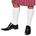 Produktbild Amakando Herrenkniestrümpfe weiß Trachten Knie Strümpfe 45/46 Schottische Trachtensocken Herren Kniestrümpfe Karnevalskostüme Accessoires Herren Männer Socken Trachtenstrümpfe Herrensocken