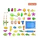 Produktbild Sanmubo Angeln Badespielzeug Magnetic Fishing Floating Toy Badespielzeug Baby Kleinkind Angeln Spiel Spielset Angelrute Fischernetz Badewanne Schwimmbad Angeln Spielzeug