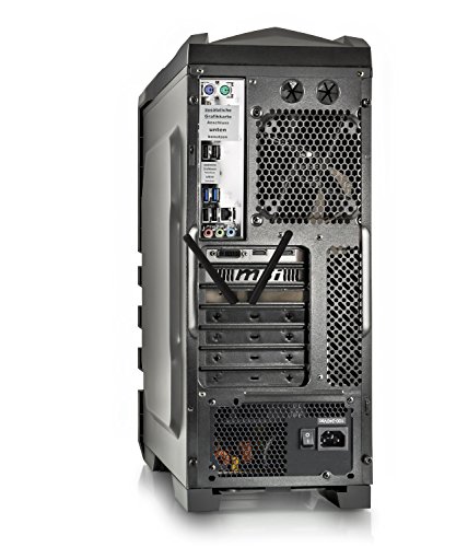 Gaming PC CSL Speed Vision X7789 inkl. Windows 10 – Leiser Gamer PC mit Intel Core i7-7700 4x 3600MHz, 16GB DDR4 RAM, 240GB SSD, 1000GB SATA, GeForce GTX 1060, DVD, 24 Zoll ASUS TFT, USB 3.1 Gen 2 - 7