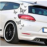 Folienaufkleber ***Schmetterlingsspiel*** 8 Stück - (Set und Farbauswahl)