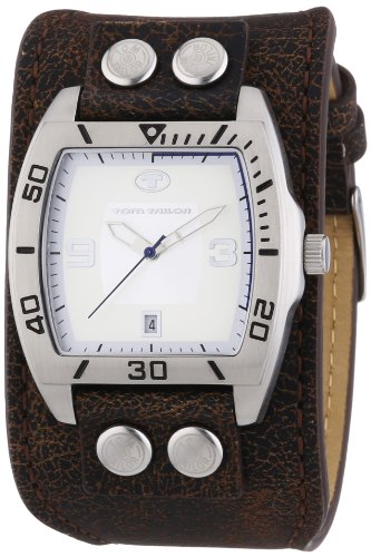 TOM TAILOR Herren-Armbanduhr Analog Quarz Leder 5412402 TOM TAILOR Herren-Armbanduhr Analog Quarz Leder 5412402