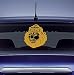 Narasimha Face Car Sticker Gold Colour for Rear Glass RS.369.00