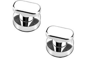 RMENOOR 2 Pcs Tiradores Ventosas para Cajones, Succión Fuerte y Carga 3 kg, Asa de Cajón con Ventosa, Manijas de Puerta del Baño, Mango de Ventosa para Frigerador, Armario, Puerta, Vidrio, Nevera