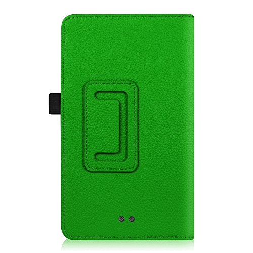 Fintie Odys Vito 7 Hülle Case – Slim Fit Folio Kunstleder Schutzhülle Cover Tasche mit Ständerfunktion und Stylus-Halterung für Odys Vito 17,8 cm (7 Zoll) Tablet-PC, Grün - 8