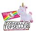 Produktbild Einhorn Set Pink Minions Plüschtier Kennzeichenhalterung Unicorn Schokolade WOW