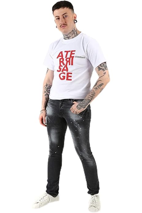 Traje Hombre Verano Shorts Vaqueros Grises Con Cadena Y Parches