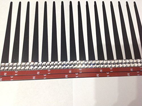 Preisvergleich Produktbild Schwarz mit Silber Kristall Eyeliner Satz von 2 Kristall