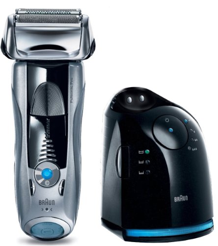Braun Series 7 745 Pulsonic Pro-System Electric Rechargeable Foil Shaver with Clean and Renew Charger