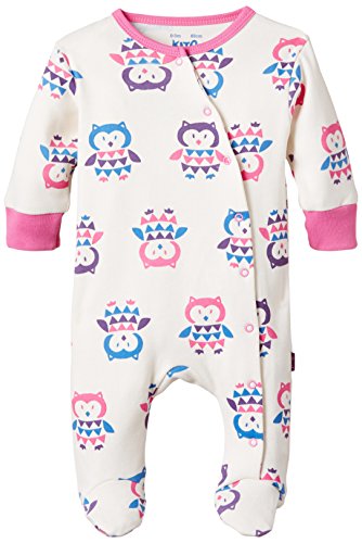 Kite Kids Baby-Girls Owl Animal Print Sleepsuit, Pink, 3-6 Months (Manufacturer Size:3-6 Months)