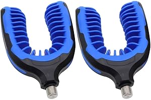 FiTspi 2Pcs Carp Fishing Rod Rest Head Gripper Rod Grips, U Rest Butt Pod Rod Rests for Rod Pod Holder Pole Bracket Support Fishing Tools