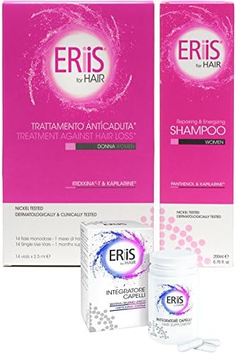 Eriis For Hair Complete Retention System for Women (1 Month Supply Of Shampoo, Food Supplement, &amp; Vials)