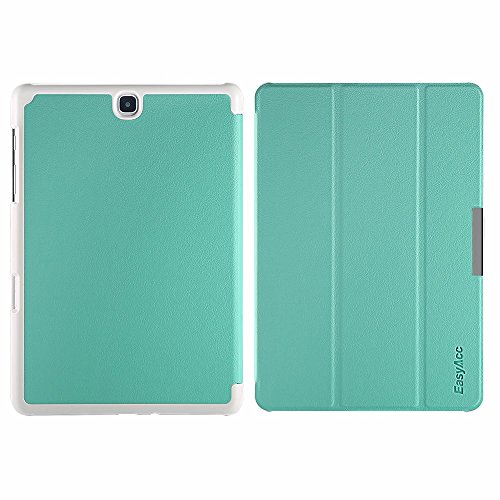 EasyAcc Samsung Galaxy tab A 9.7 Hülle Schutzhülle T550 Case Hochwertiges PU Leder Etui – mit Standfunktion und Automatischem Schlaf Funktion für Samsung Galaxy Tab A T550N/T555N 24,6 cm (9,7 Zoll) Tablet-PC (Minze Grün, Kunstleder, Ultra Dünn) - 8