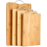 Orret Home Metal Saplı Bambu Kesme Tahtası, Ahşap Kesim Panosu, Et, Balık, Sebze ve Ekmek i&ccedil;in &Ccedil;ok Y&ouml;nl&uuml; Kesim Tahtası, Doğra