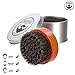 BEARDED BEN premium quality teak beard brush with 100% natural boar bristles, perfectly grooms and massages to ease itchy flaky beards, for use with beard oil, beard butter or beard balm with 2 years’ satisfaction guaranteed