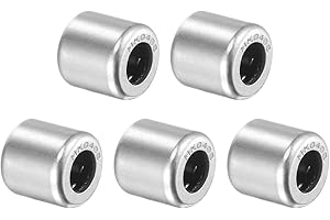 sourcing map 5 Stück Nadellager HK0408 4mm Bohrung 8mm Außendurchmesser 8mm Breite Chromstahl Offene Ende