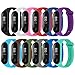 Produktbild Xiaomi mi Band 3 Armband,Ersatzarmband12 Stücke Mode Silikon Ersatz Armband Armband Smart Band Zubehör für Xiaomi Mi Band 3,Atmungsaktiv, wasserdicht, verschleißfest
