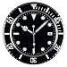 Produktbild PARNIS Wanduhr Modell 2034-W03 aus massiv Edelstahl in markantem Look, erhabene Indices, Datumsanzeige, Ø 34cm