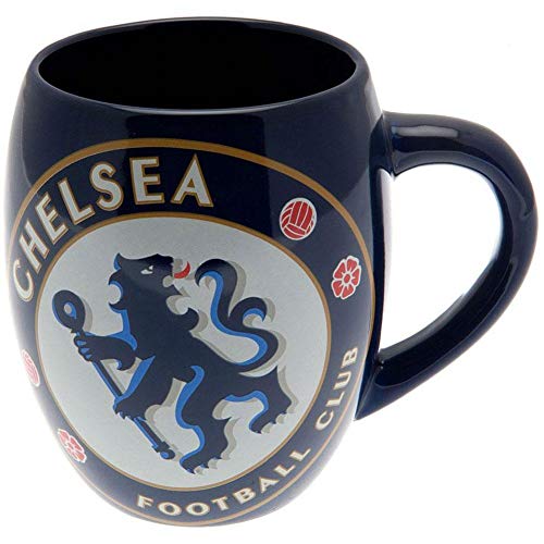 Chelsea FC Blue White Tea Tub Football Club Crest Fan Gift Boxed Mug Official